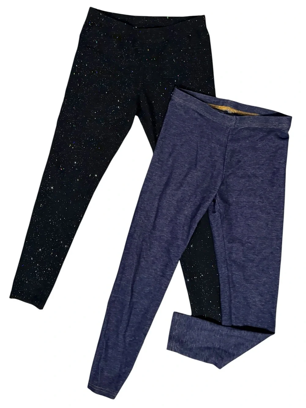 Old Navy Black & Blue Legging Bundle Size Large 10-12